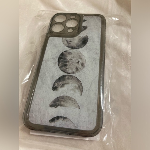 IPhone 14 Pro Max Hard Silicone Moon Phase Phone Case - Picture 7 of 8